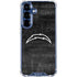 NFL Los Angeles Chargers Black & White Galaxy S25 Clear Case